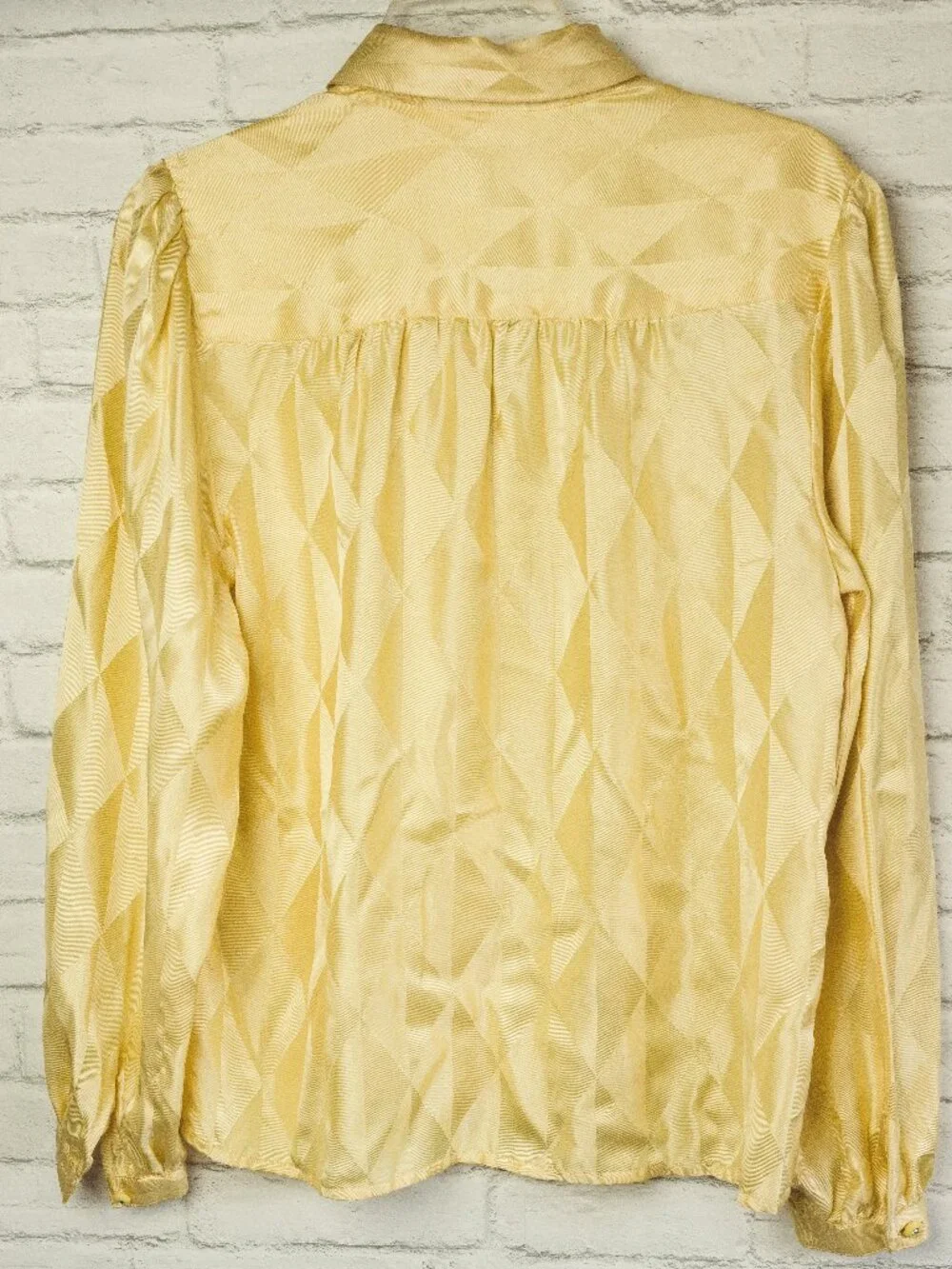 Vintage Silk Bellino Blouse (Yellow) - Picture 4 of 8